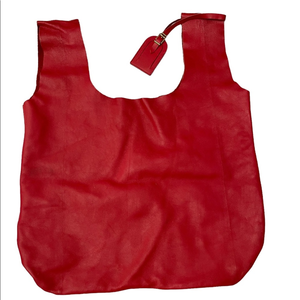 Cesar Paciotti leather Red Sachel